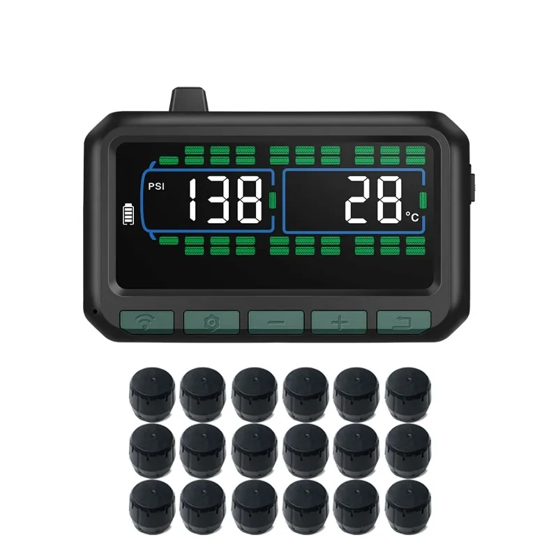 

Hot Selling Auto 6 8 12 16 22 Wheel TPMS Android Tyre Pressure Monitoring System Sensor 433.92Mhz Truck RV Tire Pressure Trailer