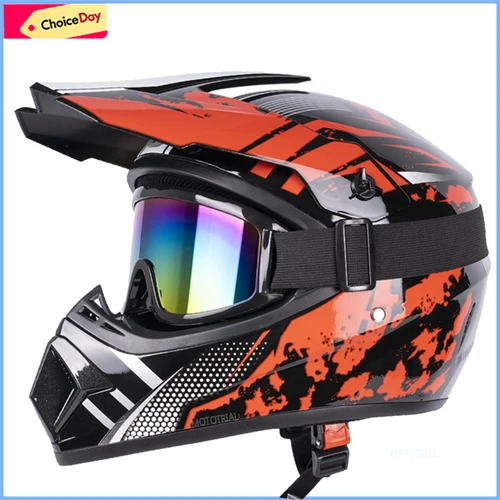 Imagen 1 del producto Casco de motocicleta todoterreno para niños, Casco de seguridad AM DH Cross para Motocross