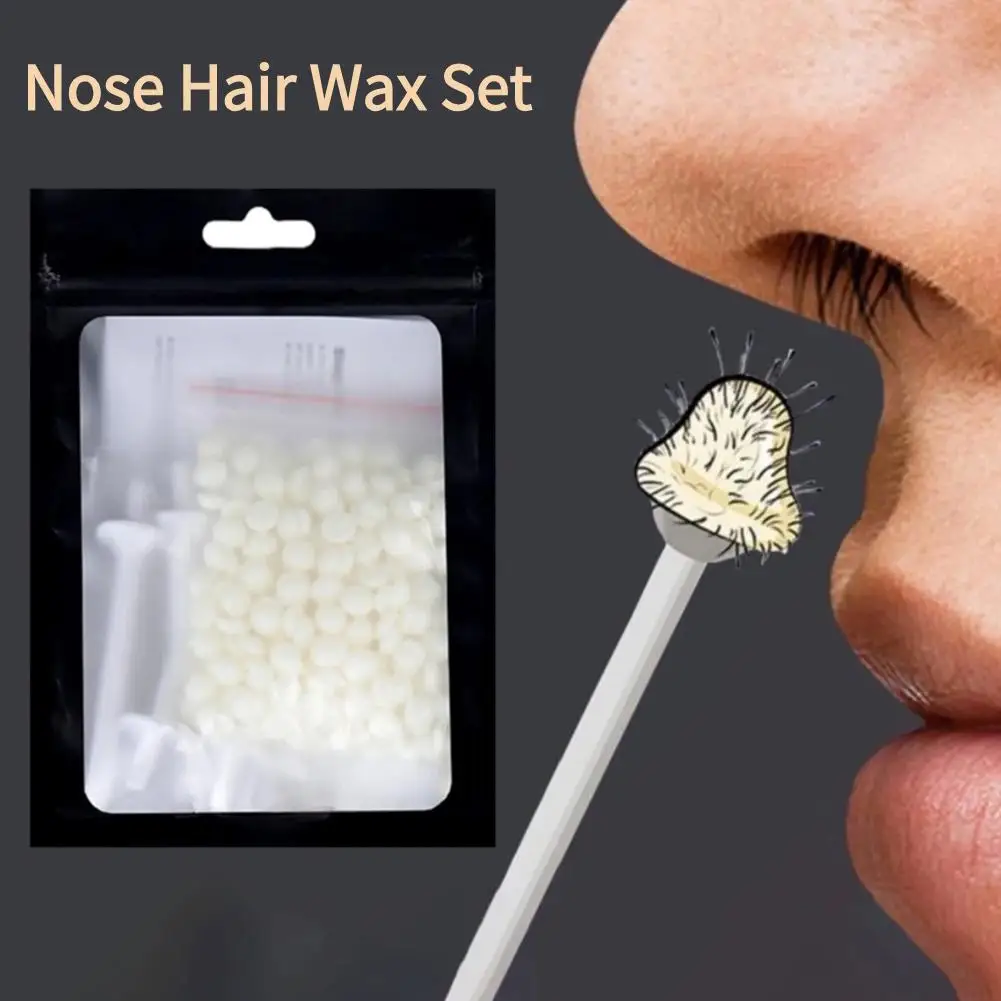 Portable Nose Wax Kit Nail Waxing Hair Removal Wax Kit Nail Wax Cleaning Nose Beauty 25g/50g For Men And Women G7s8