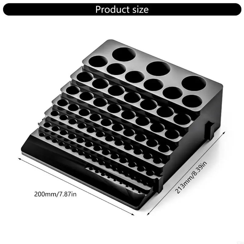 M7DA Tool Storage Box with 85 Holes for Quick Access to Drill Bit and Milling Cutter
