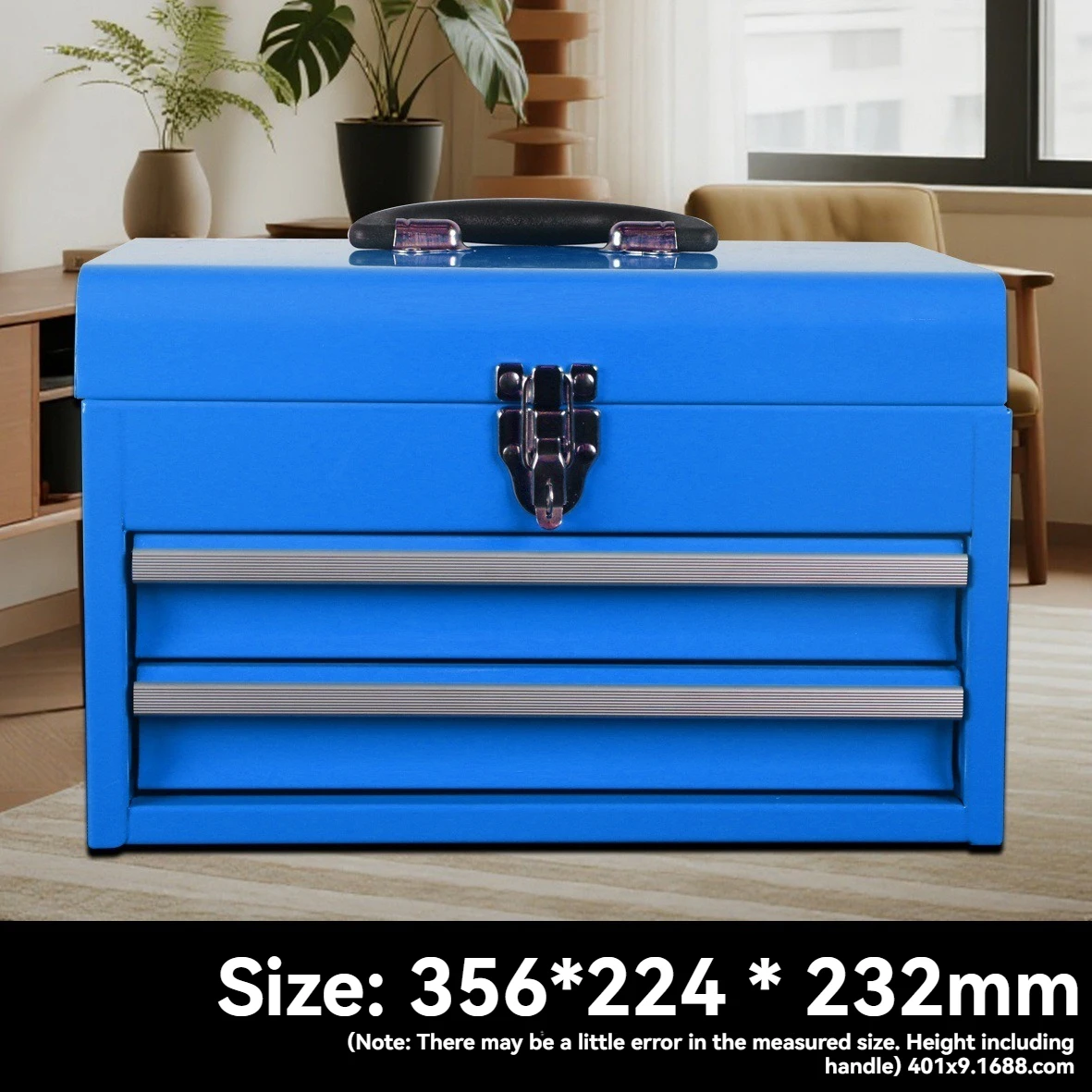 Three layer toolbox, auto repair and maintenance, woodworking classification toolbox, multifunctional