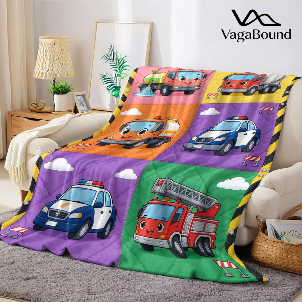Water Mixer Police Fire Flannel Blanket Perfect for Sofa Office Bed Travel Sleep Read Relax Camping Four Season Use