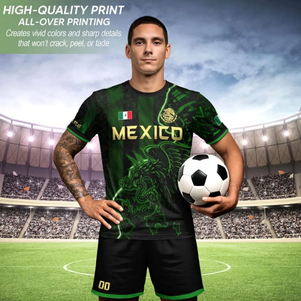 Mexican Aztec Soccer Jersey for Men, Mexico Football Jersey, Soccer Shirt for Fans and Players, Game Day Outfit, 2026