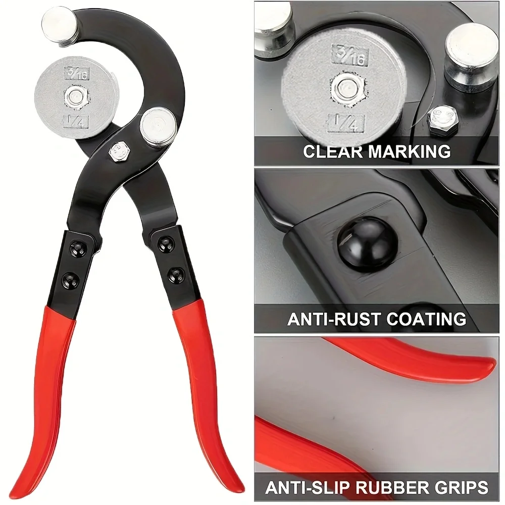 

4 In 1 Tube Forming Tool Versatile Plier Heavy Duty Metal Tubing Bender Dependable Plier Fit For Brake Lines & Tubing