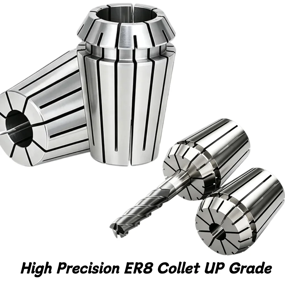 ER High Precision ER8 Collet 0.005mm/0.008mm AA UP Grade ER Collet Chuck Set 1mm 1.5mm 2mm 2.5mm 3mm 3.175mm 4mm 5mm 6mm
