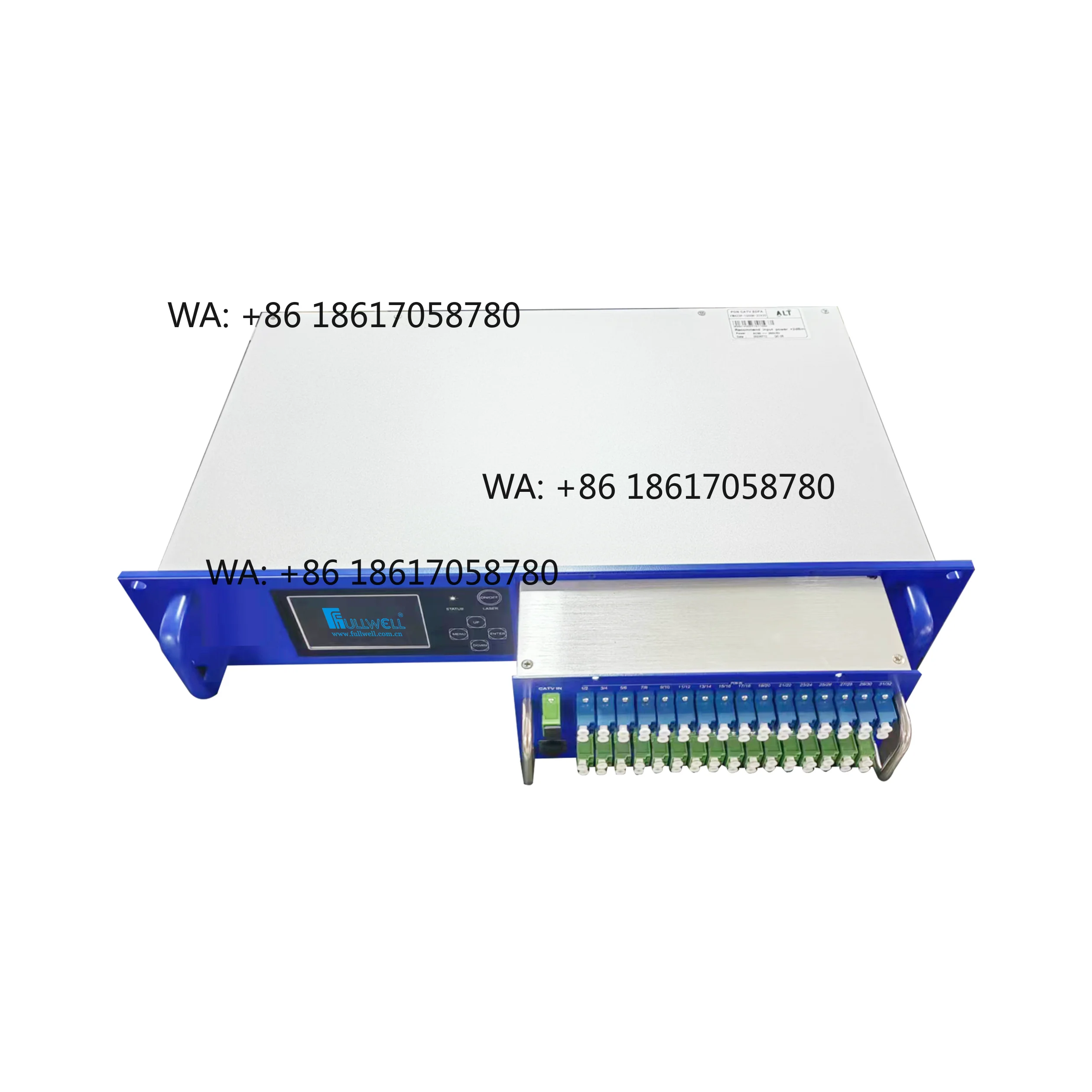 Fullwell Patented Fiber Optic Equipment 32 Port 1550nm Erbium-doped Optical EDFA With Combiner With IPG Pump Laser