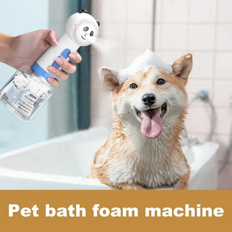 Dog Soap Foamer Dog Electric Foaming Shampoo Dispenser Waterproof Pet Soap & Shampoo Sprayer Pet Bathing Soap Dispenser For Hand