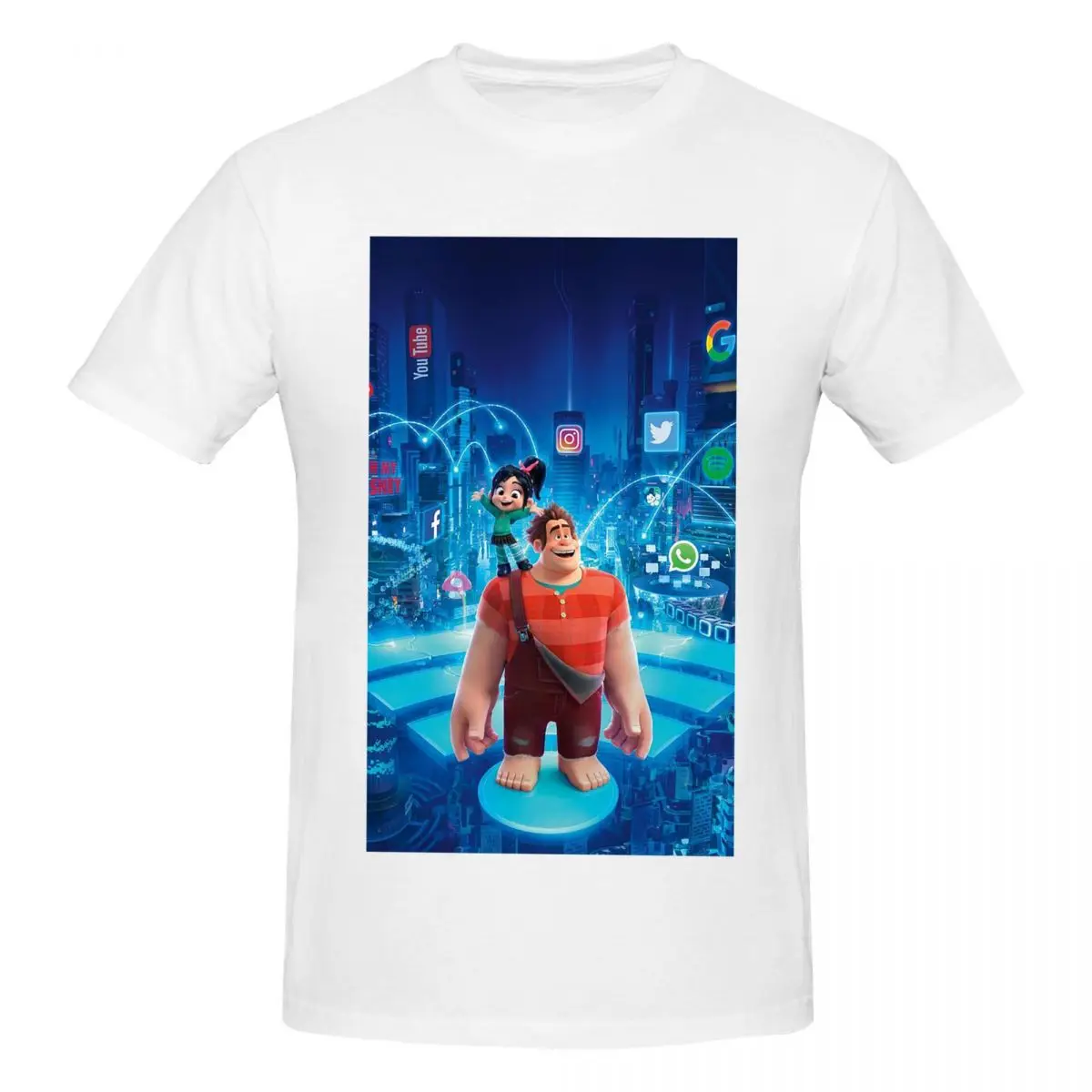 

Wreck-It Ralph T-Shirt for Men Cotton Oversized T Shirts Men's Tees Short Round Neck Summer Clothes Tops S-6XL