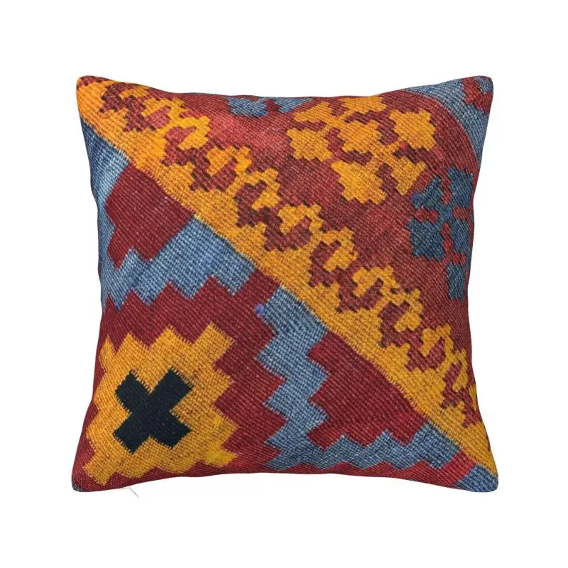 Decorative Kilim Navaho Weave Woven Aztec Textile Pillow Case Living Room Bohemian Floral Luxury Cushion Cover Velvet Pillowcase