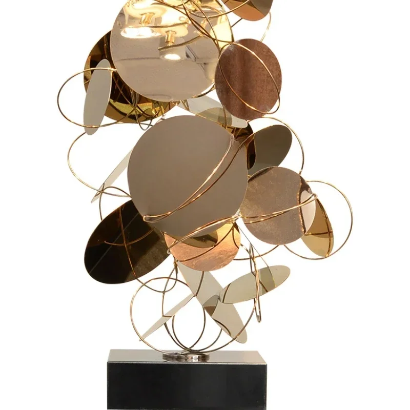 

Geometric Sculpture Hotel Lobby Ornament Model - Living Room Decorative Artwork Modern Abstract Design for Room Lobby
