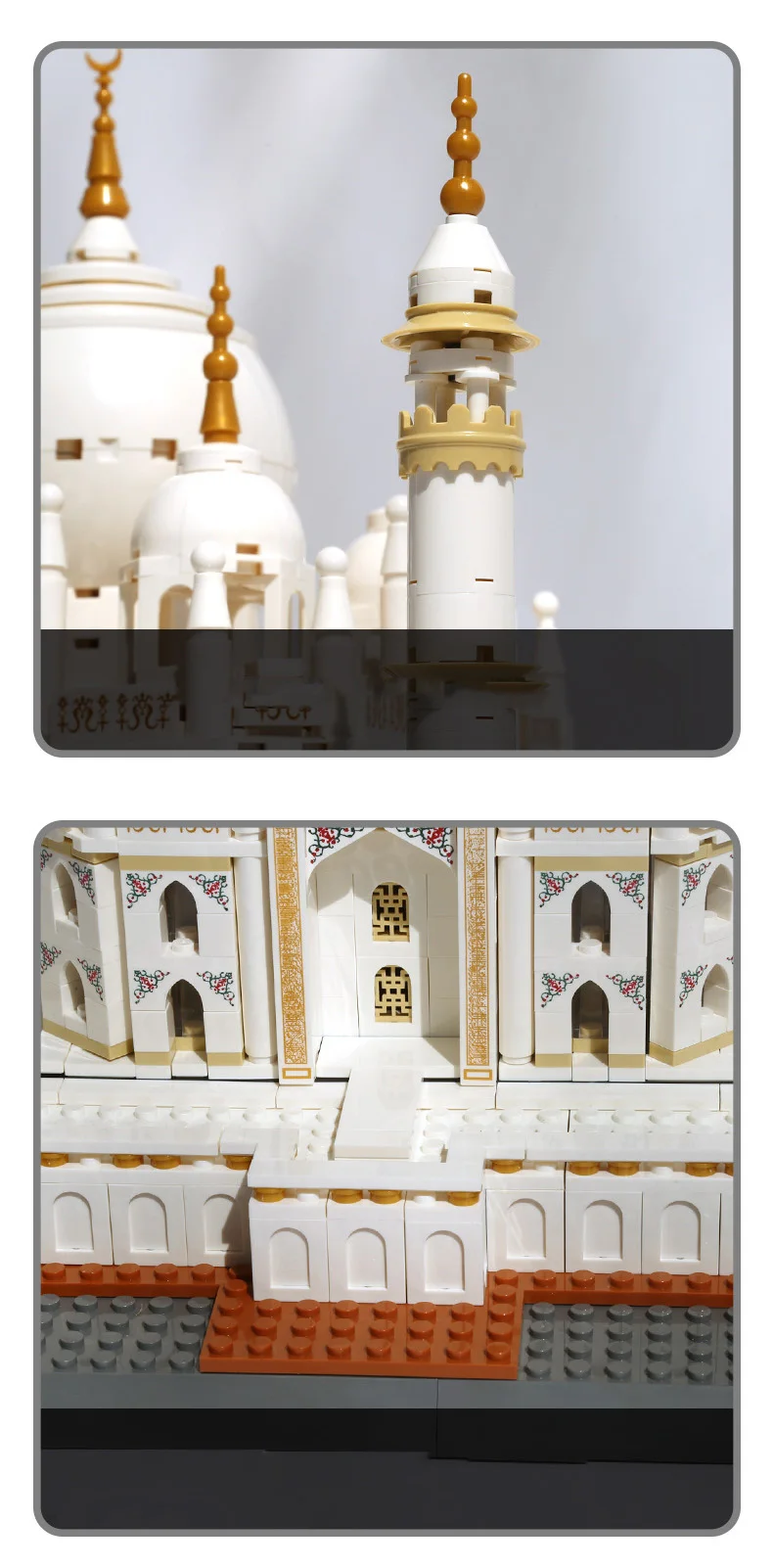 Weltberühmte historische Architektur Indien Taj Mahal in Agra Baustein-Sets Modell-Bausteine Spielzeug-Sammlung für Geschenke – Detail 11