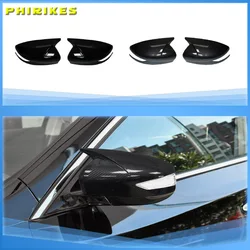 Side Wing Rearview Mirror Cover For Nissan Altima 2013-2018 Sentra/Sylphy Maxima Glossy Black Cap Sticker Trim Mirror Shell
