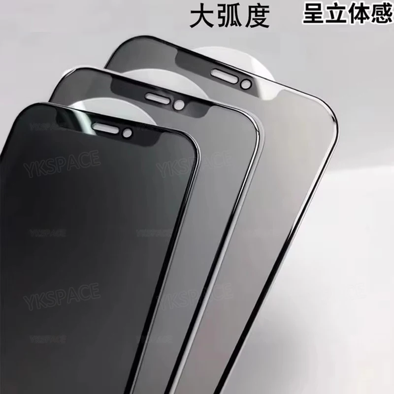 Matte Anti Spy 9H Tempered Glass For iPhone X XR XS 11 12 13 Mini 14 15 16 Pro Max Plus 16E SE Frosted Privacy Screen Protector image 6