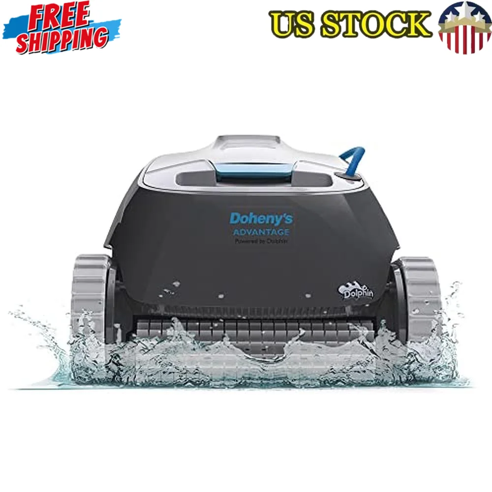 Robotic Pool Vacuum Cleaner Wall Climbing Active Scrubber Brush In-Ground Pools up to 33 FT  Legacy Advantage Easy Filter Care