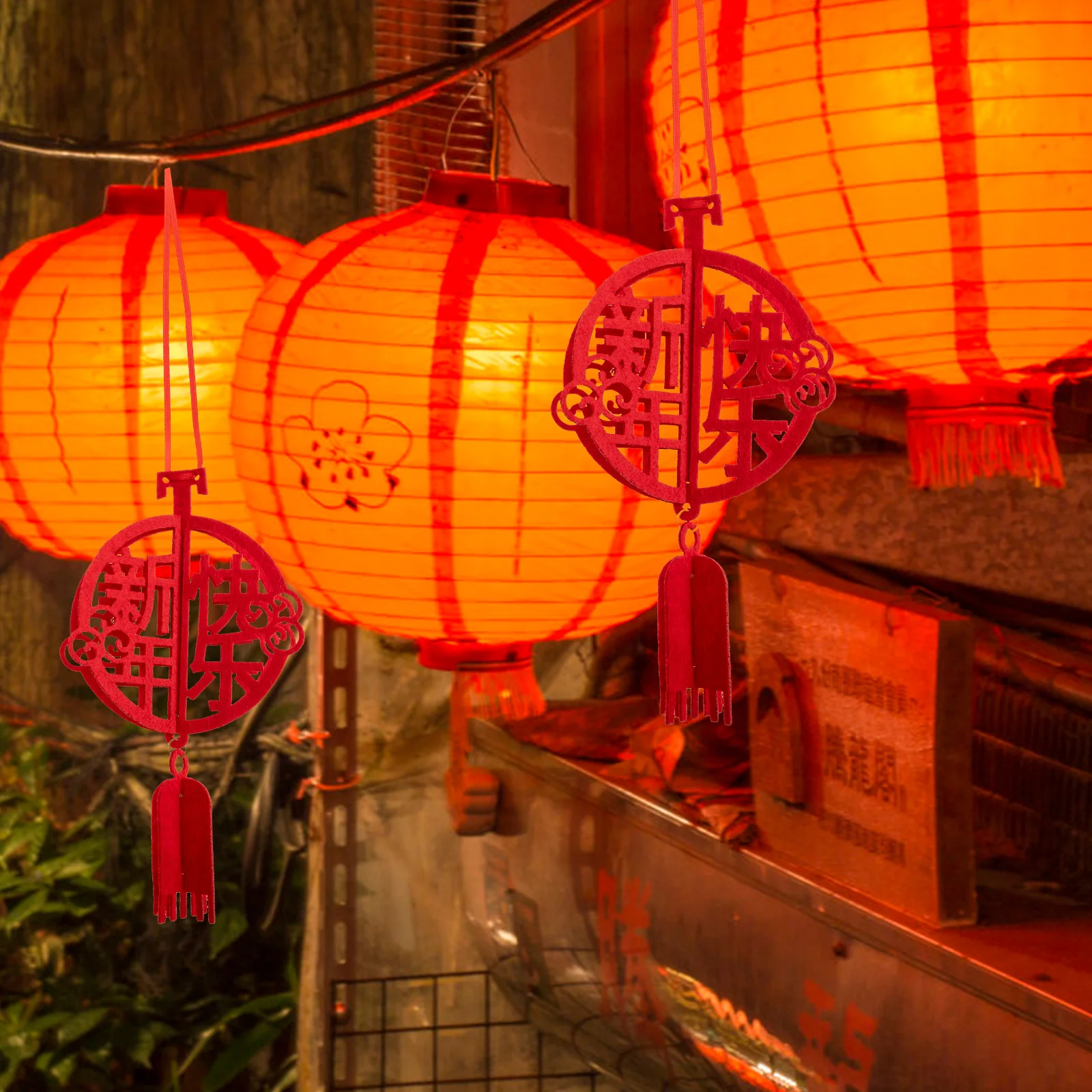 

12Pcs Chinese New Year Pendants Traditional Festival Hanging Decor for Indoor Outdoor Holiday Decoration Spring Festival Supply