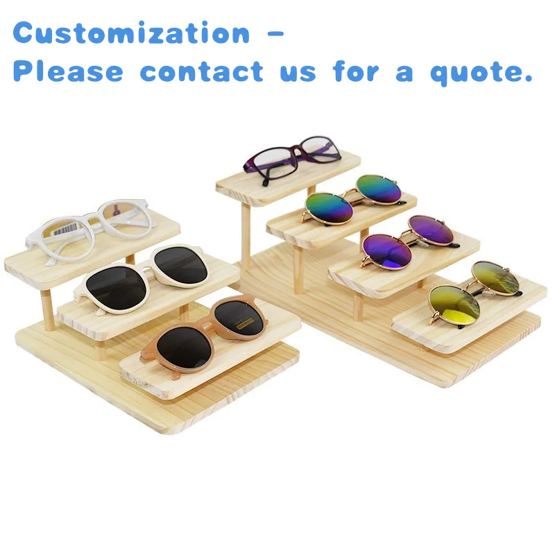 

custom.Solid Wood Glasses Frame Sunglasses Display Myopia Bracket Eye Store Stand with Jasmine Handcrafted Eyewear Disp