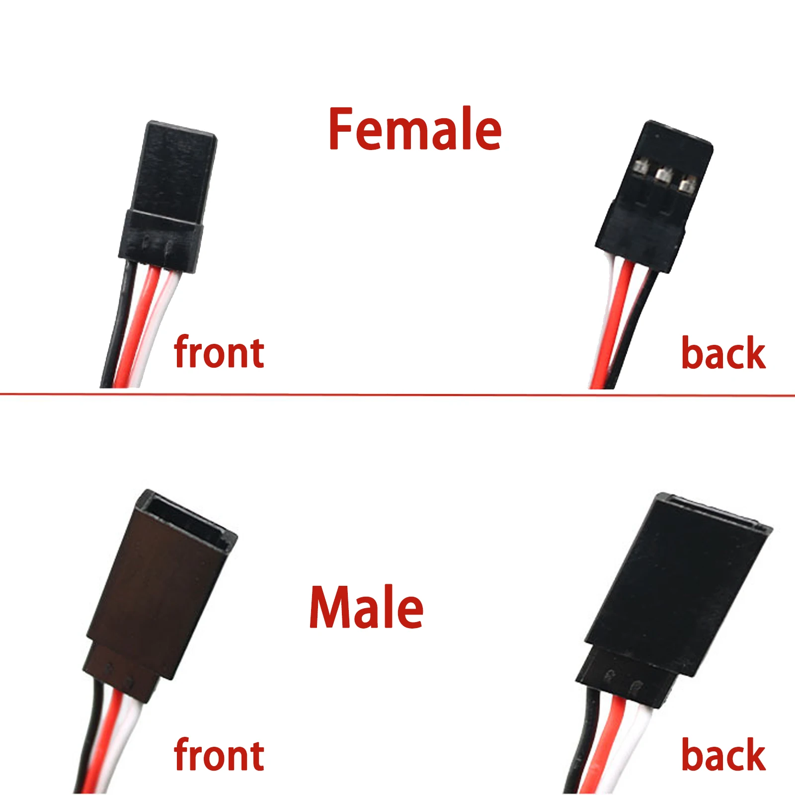 6pcs Remote Control Servo Extension Cord Cable 15cm  Male to Female Servo Extension Lead Wire Cable for RC JR Futaba RC Car or A