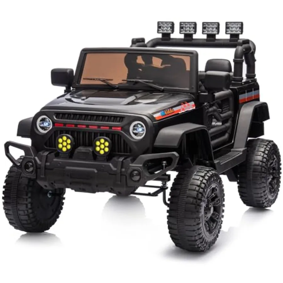 

Электромобиль-грузовик 12В для детей 3-5 лет с пультом управления - черный