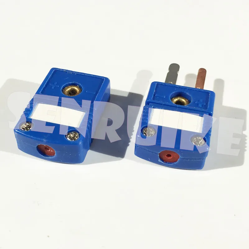 T Type mini thermocouple connector flat pin male and female