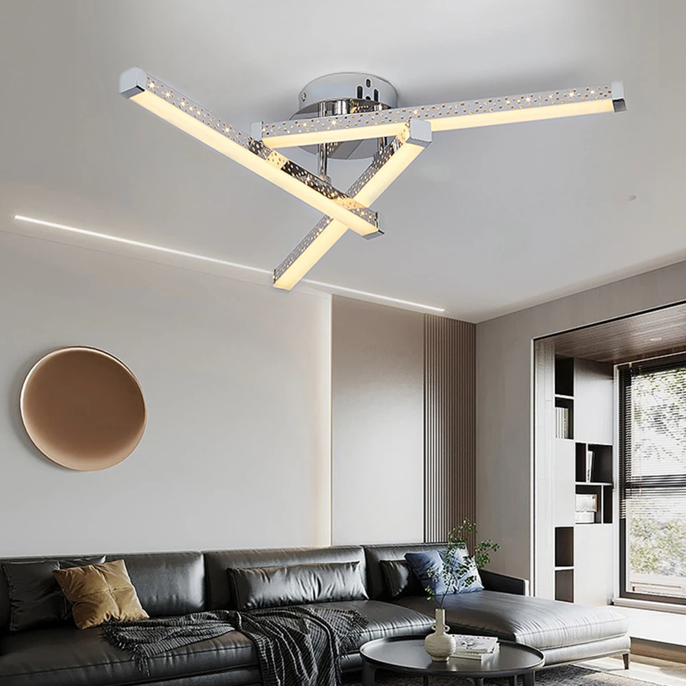 

Modern Led Ceiling Lamp Flush Mount Light Fixture Rustic Triangle Bedroom Lighting Decorative Lamp For Living Room Kitchen
