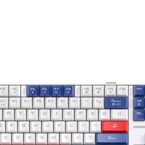 

SMAILWOLF MK87 87-key Wireless Mechanical Keyboard Hot-swap Blue Axis Dual-mode Bluetooth Mechanical Keyboard Rainbow Light Game