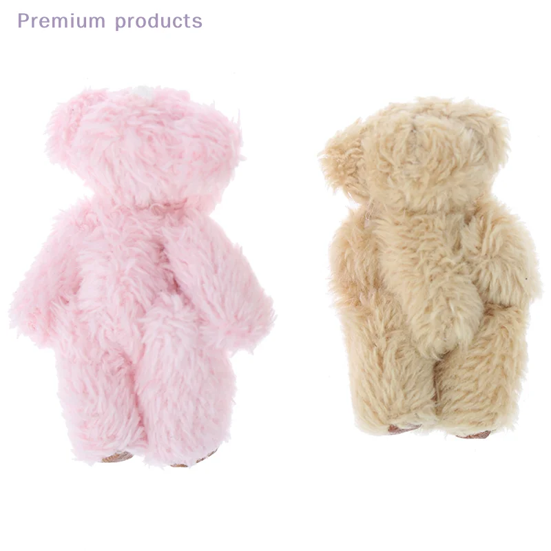 4.5 سنتيمتر الشعر الطويل لطيف دمية دب DIY الملابس المحمول اليدوية اكسسوارات كيت للصياغة