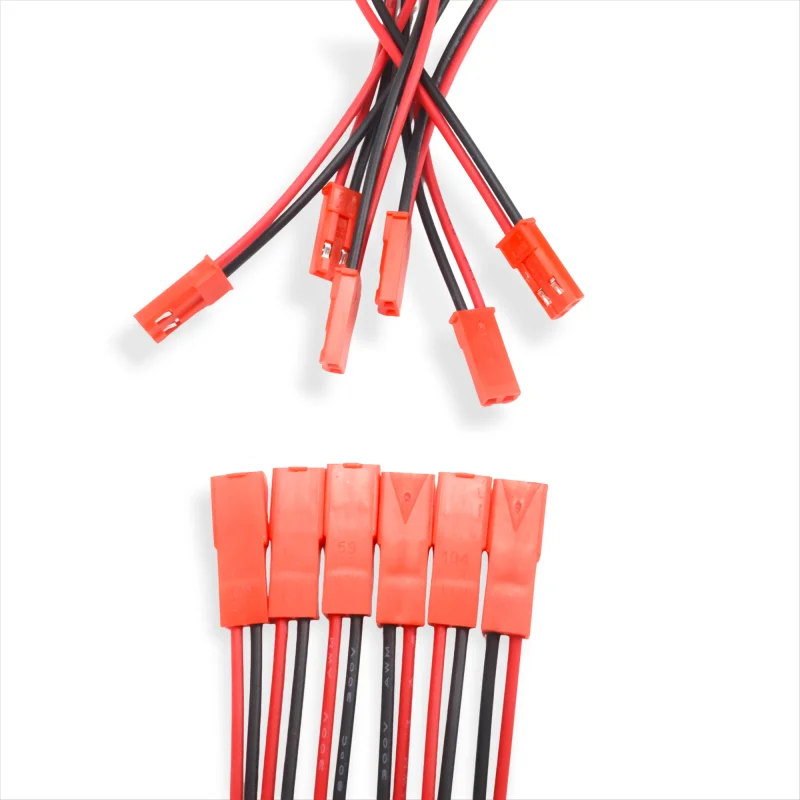 New style1/6PCS 22AWG 10cm Male Female Connector JST Plug Cable 2 Pin For RC BEC Battery Adapter Helicopter FPV Drone Quadcopter