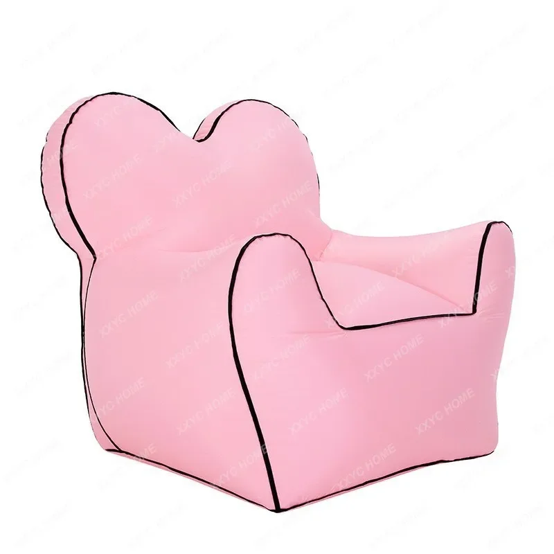 New Outdoor Portable Single Inflatable Bed Tik Tok Air Sofa Water Inflatable Sofa Lazy Sofa Rest
