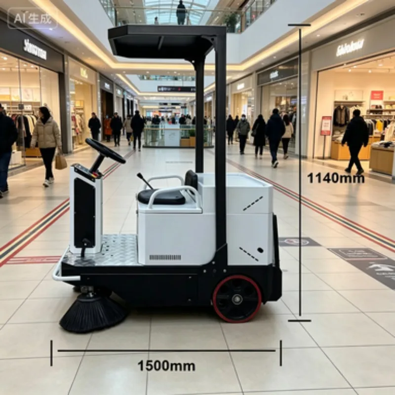 Mini diesel Sweeper F2600 1850mm Sweeping Width 50HP Small Sweep Truck with Water Gun