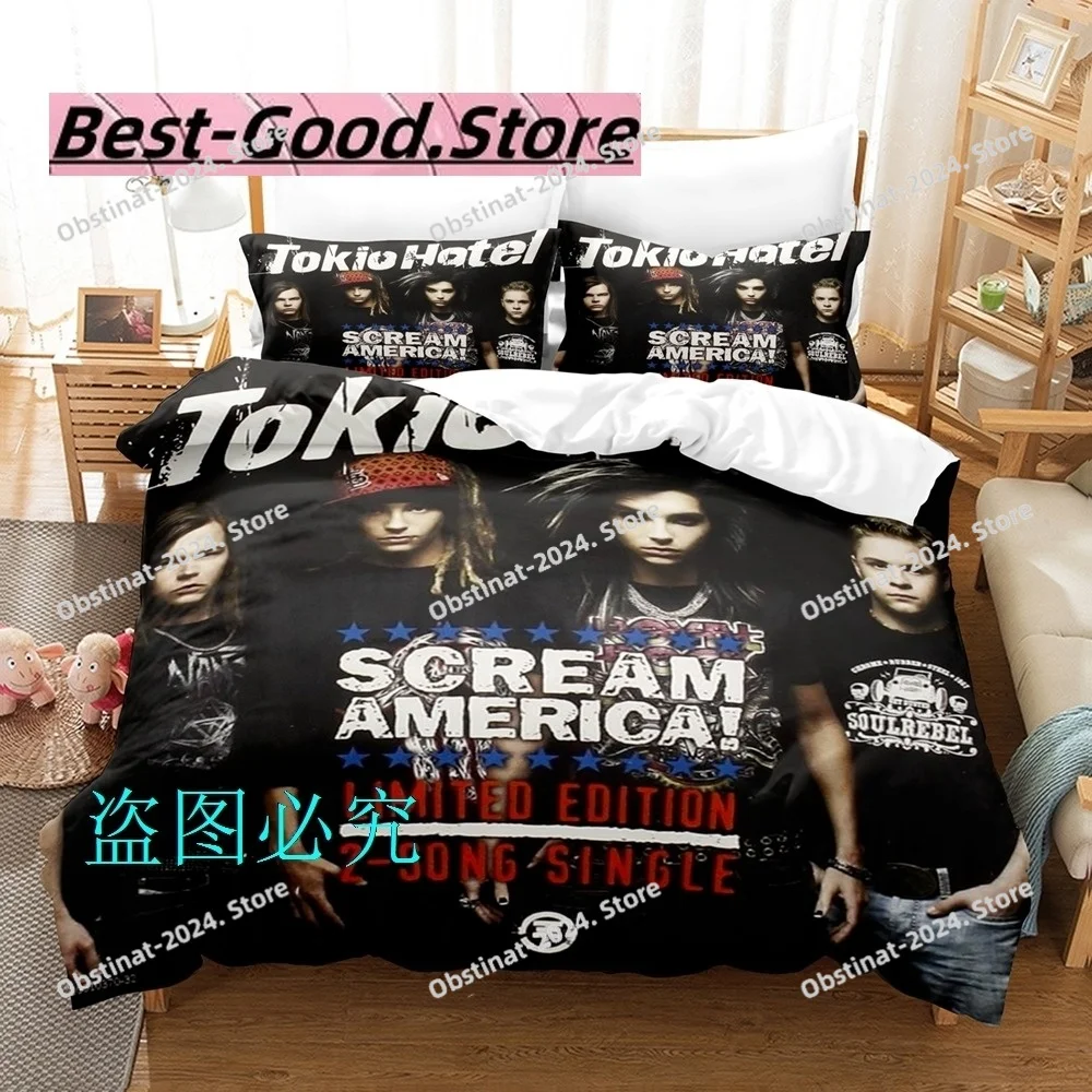 Juego de cama con álbum de Hotel Tokio, juego de cama individual, doble, tamaño Queen y King, juego de funda nórdica para dormitorio de niño y adulto, cama parure de lit