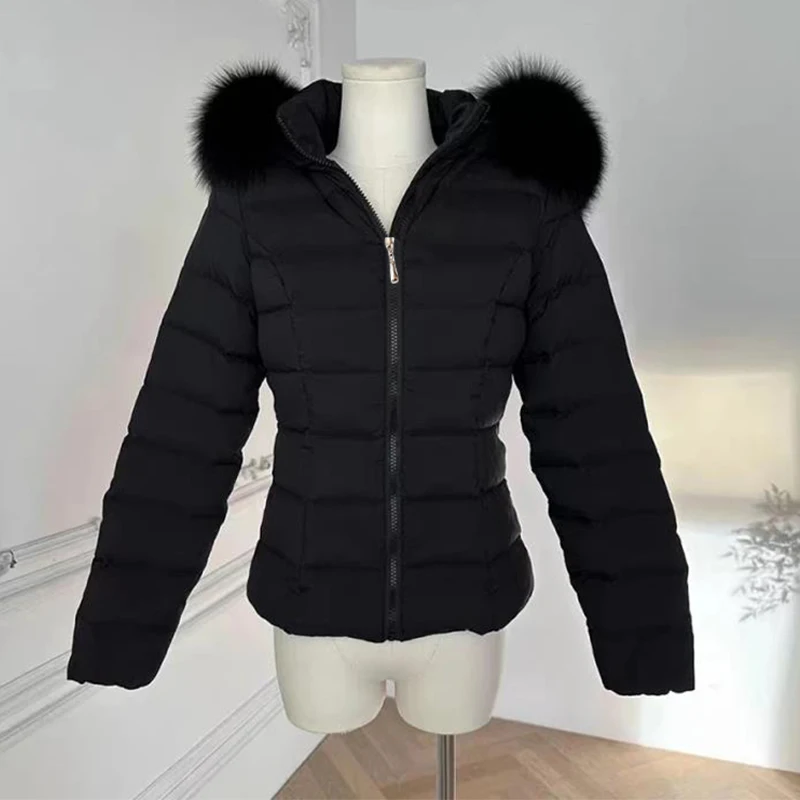 Causal Ladies Padded Jacket Short Coat 2024 Autumn Winter Wadded Jacket Women Hooded Coats Female Plus Size 6XL Parkas Overcoat