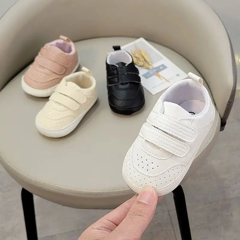 

Модная детская обувь, обувь для маленьких мальчиков и девочек, классическая кожаная резиновая подошва, противоскользящие первые ходунки для малышей