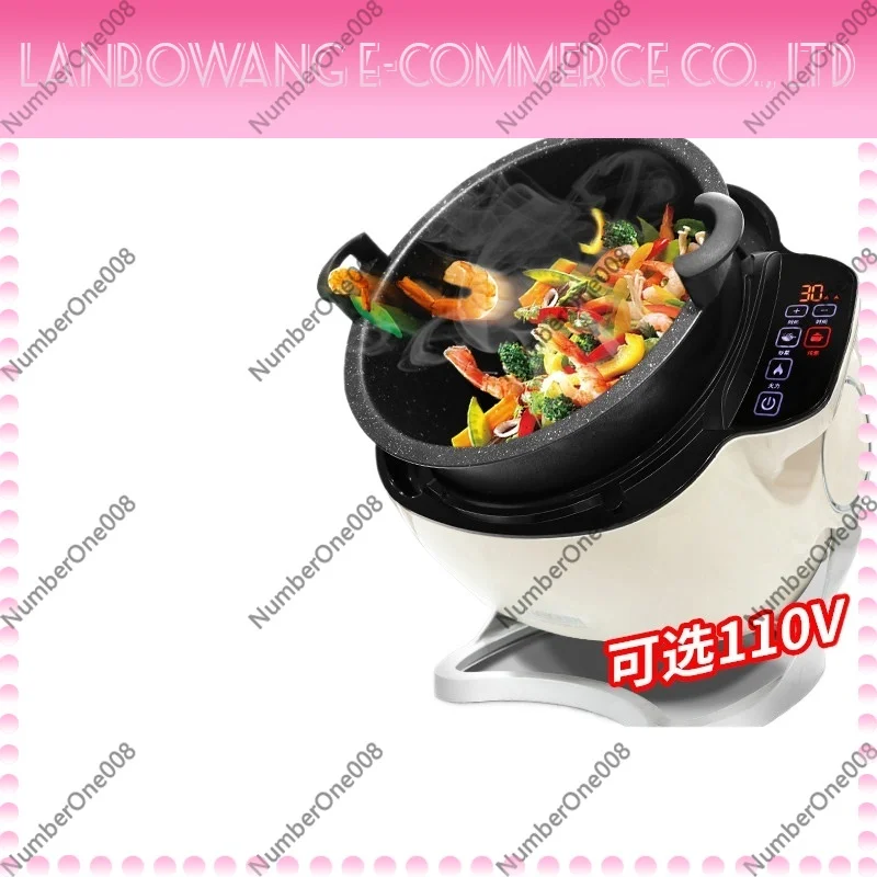 

Commercial Automatic Smart Cooking Robot, Tumbling Stir Fry Machine for Rice Noodles, Home Use Electric Wok 220V