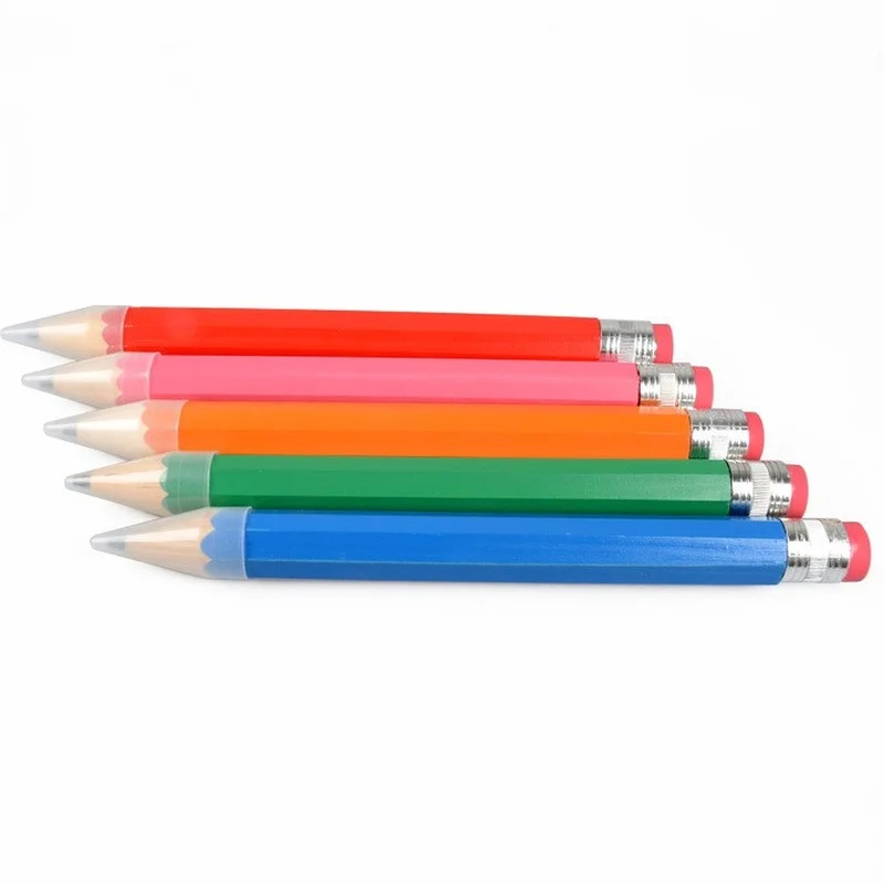 33cm Wooden Color Handmade Large Pencil Student Marker Pen School Office Supplies Student Stationery Cute Gift with Eraser