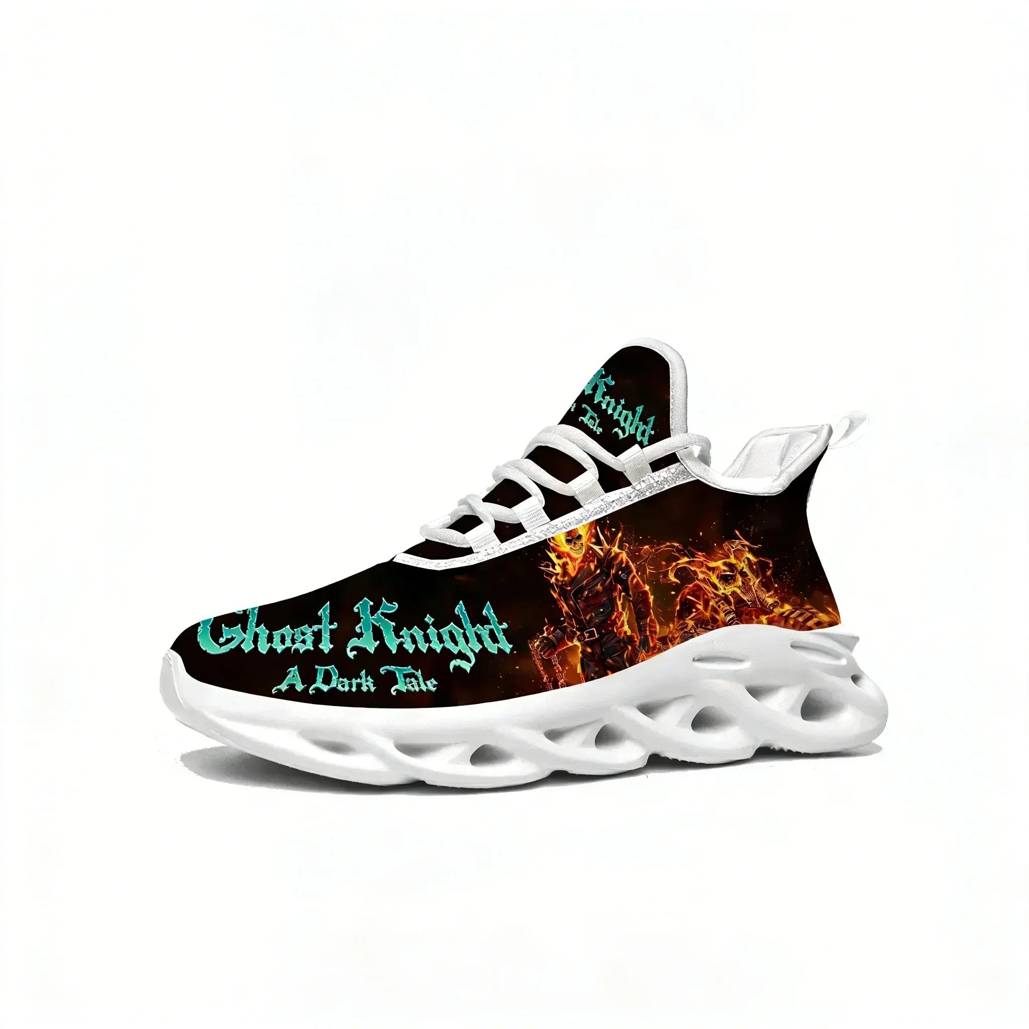 Hot Anime Cartoon Game Ghost Knight Sneakers Mens Womens Sports Running Shoes Custom Built Lace Up Shoes
