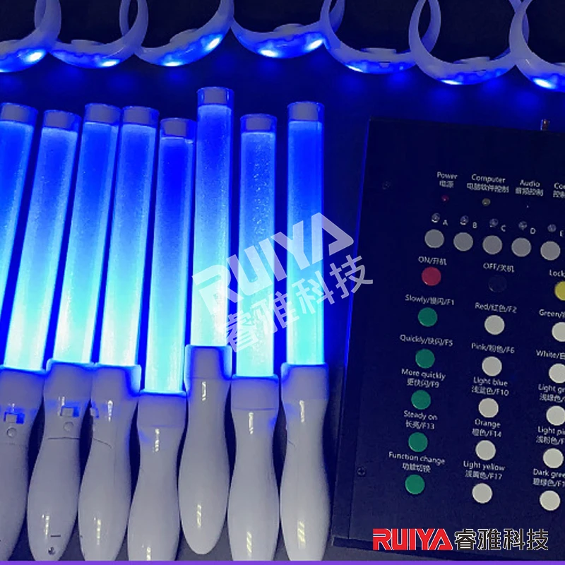 

Bar concert venue 15-color partitioned LED remote control light stick cheering props fluorescent stick atmosphere set supplies