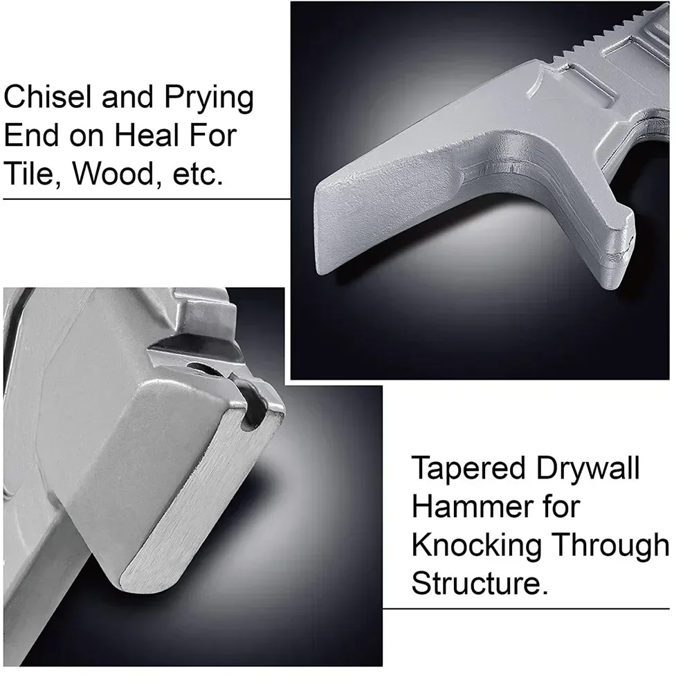 Imagem -02 - Multifuncional Hard Hammer com Crowbar Fire Rescue Tool Demolition Hand Tool Outdoor