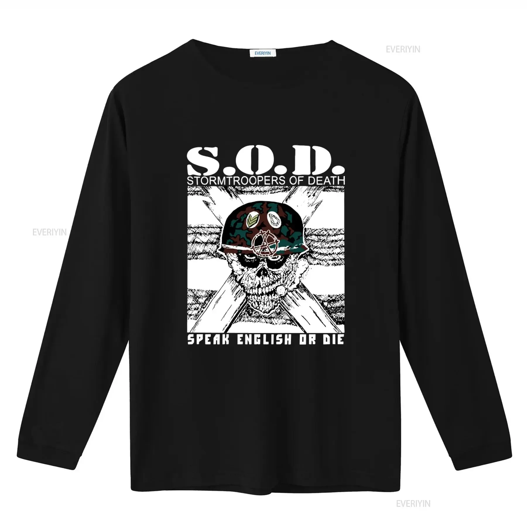 Rare S O D Stormtroopers of Death Band Skull Helmet T Shirt All Sizes vintage Washed designer clothes Slightly graphic homme