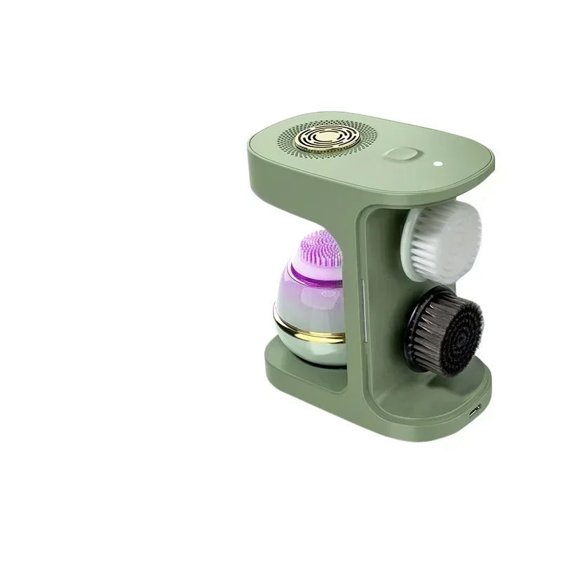 Novo modelo de limpador facial elétrico: escova de limpeza facial de silicone com vibração ultrassónica – o melhor instrumento para a limpeza facial.