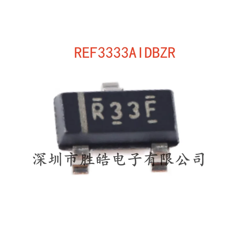 (5PCS)  NEW   REF3333AIDBZR    Screen Printing R33F   3.3V  Voltage Reference Chip   SOT-23   REF3333   Integrated Circuit