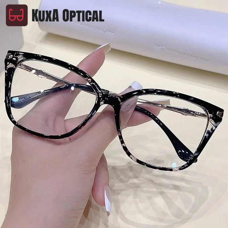 

Women Cat Eye Glasses Reading Eyeglasses Lady Elegant Prescription Spectacle Girls Fashion Optical Myopia Farsight Lenses Gafas