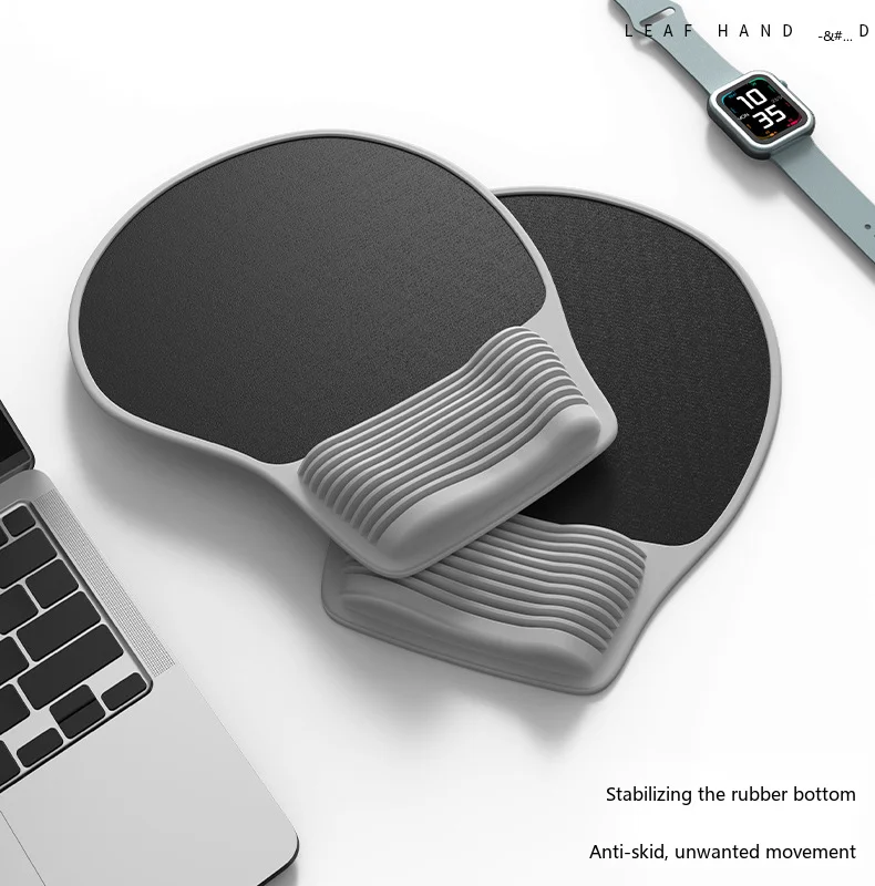 X2 Silikon-Handgelenkauflage Mauspad Ergonomische Schreibtischunterlage für Büro und Gaming 10 Klassische Farboptionen – Detail 4