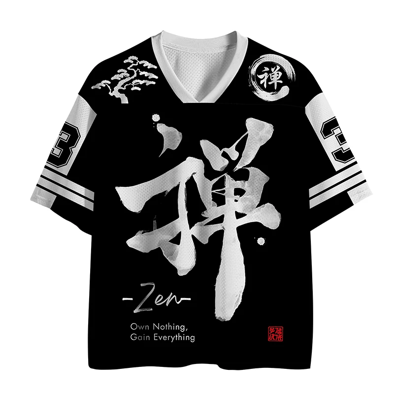 Camiseta Deportiva de Manga Corta 2026, Camiseta con Cuello en V, Diseño Deportivo con Estampado 3D, Secado Rápido, Malla Transpirable