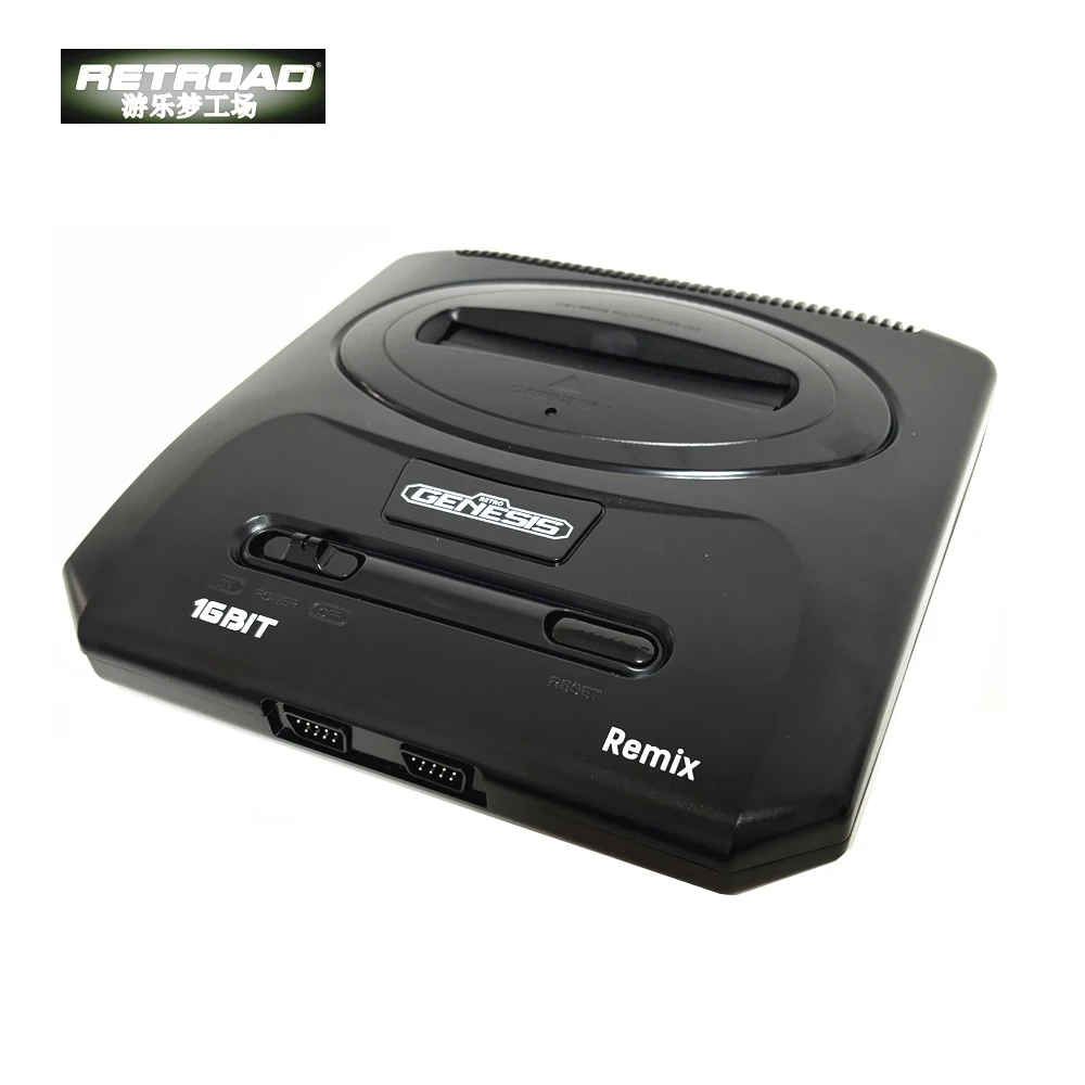 Retroad Remix 16BIT MD2 Main Console for Genesis/Mega Drive, Play NTSC /PAL Game Cartridge (original size)(MD300+FC300 games )