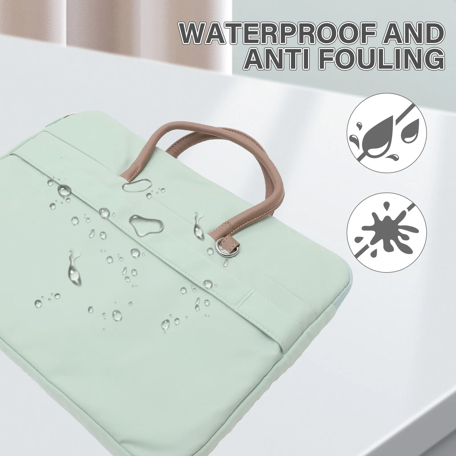 

Stylish Laptop Bag for Women Lightweight Notebook Case with Pocket Vertical Computer Sleeve Portable PC Carrying Case