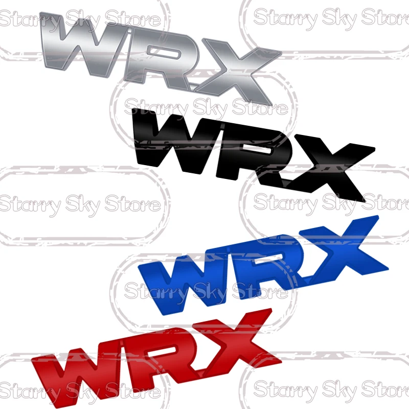 1x For WRX Sport Grille Emblem Car Metal Badge Logo Body Decals Rear Sticker