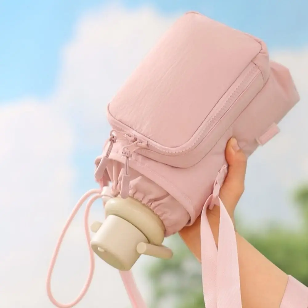 Adjustable Shoulder Strap Sports Water Bottle Bag Protective Cover Phone Pocket Bottle Storage Bag Waterproof Crossbody