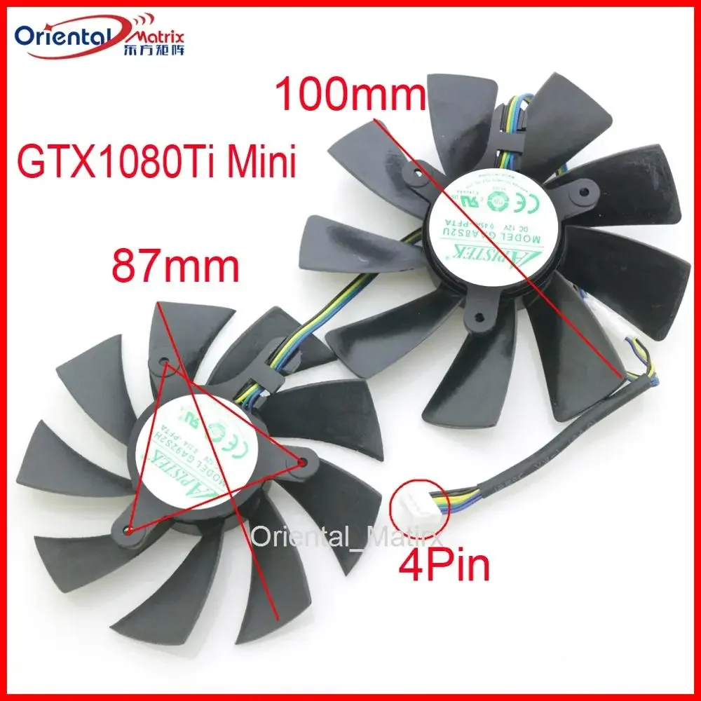 GA92S2U GAA8S2U-PFTA DC12V VGA Fan For ZOTAC GTX1080Ti Mini Graphics Card Cooling Fan