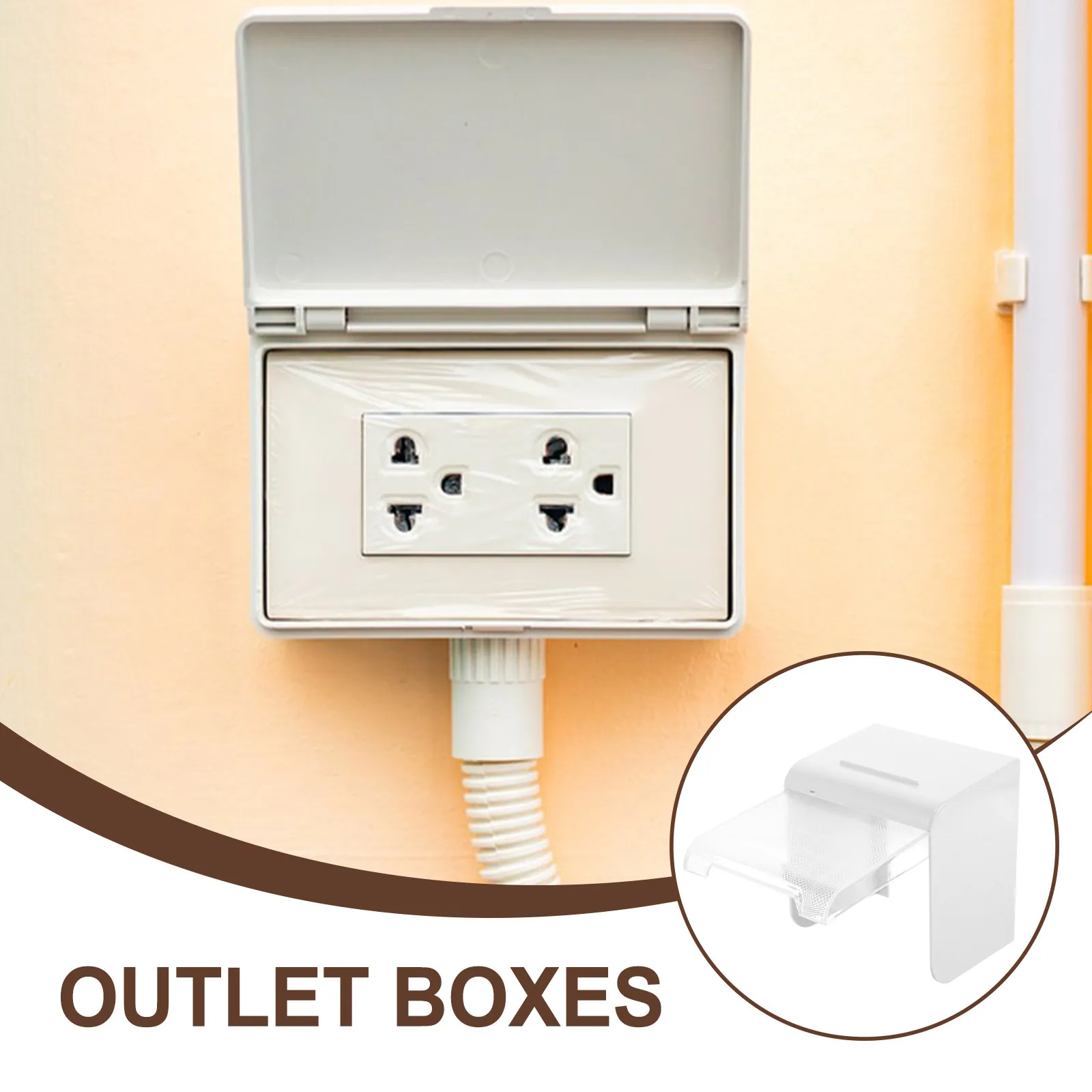 86-Type Smart Toilet Leakage Protection Waterproof Box Outdoor Socket Splashproof Rain Cover for Charging Stations Wall-Mounted