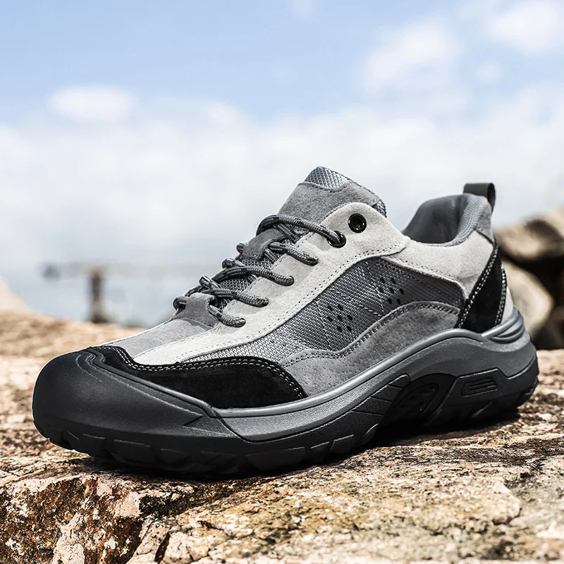 

Мужская обувь, осенне-зимняя новая уличная нескользящая спортивная повседневная обувь, обувь для беговых походов и альпинизма на толстой подошве